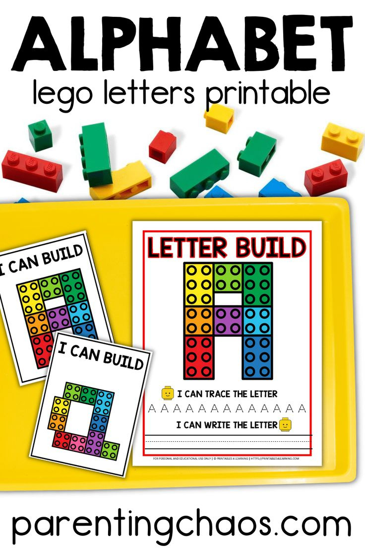 Alphabet Lego Letters Printable with Alphabet Lego Cards Free Printable