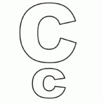 Alphabet Letter C Coloring Page   A Free English Coloring Printable Regarding Printable Alphabet Letters C
