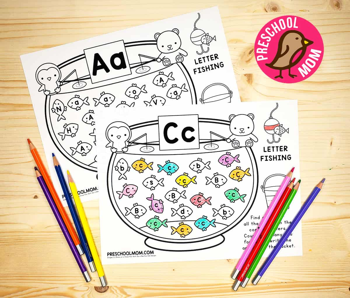 Alphabet Letter Recognition Worksheets - Preschool Mom inside Alphabet Go Fish Printable