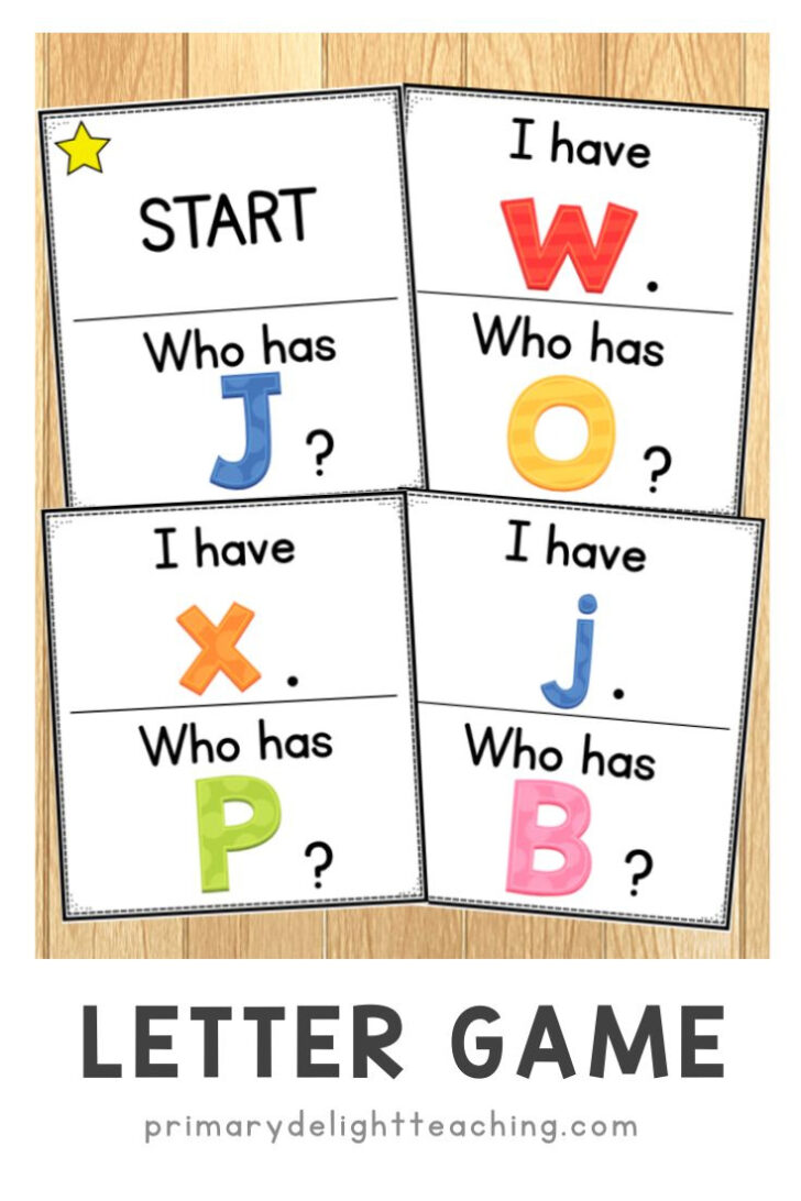 I Have Who Has Alphabet Game Free Printable