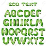 Alphabet Letters In Green Colors Royalty Free Svg, Cliparts In Printable Green Alphabet Letters