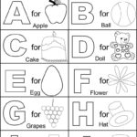 Alphabet Part I Coloring Printable Page For Kids Intended For Alphabet Printable To Color