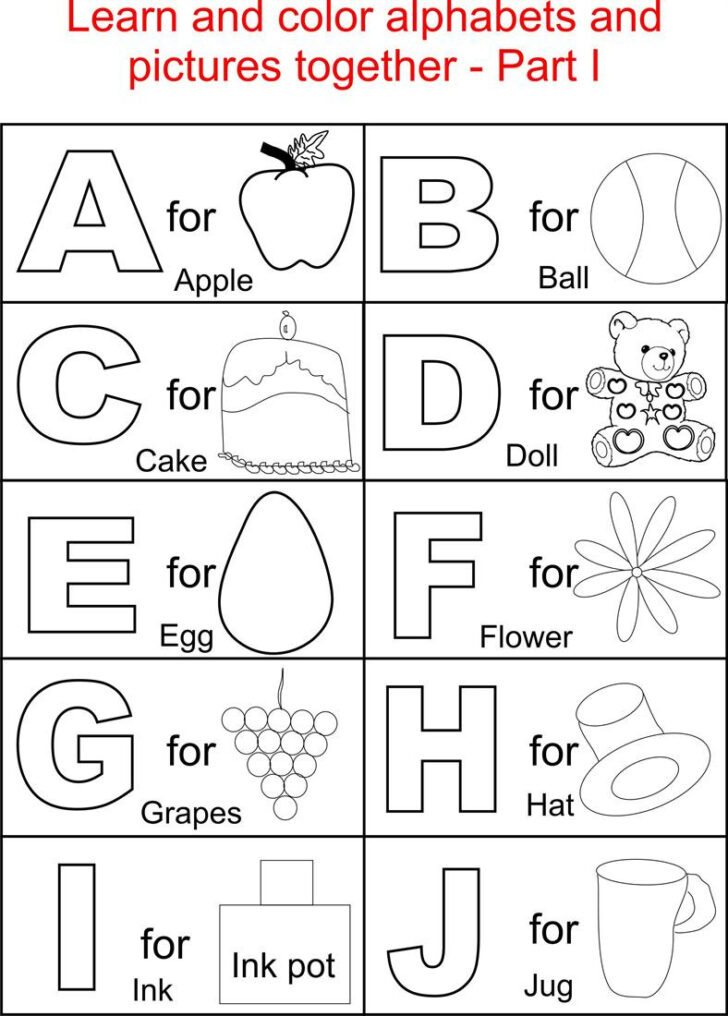 Free Printable Coloring Pages For Kids Alphabet