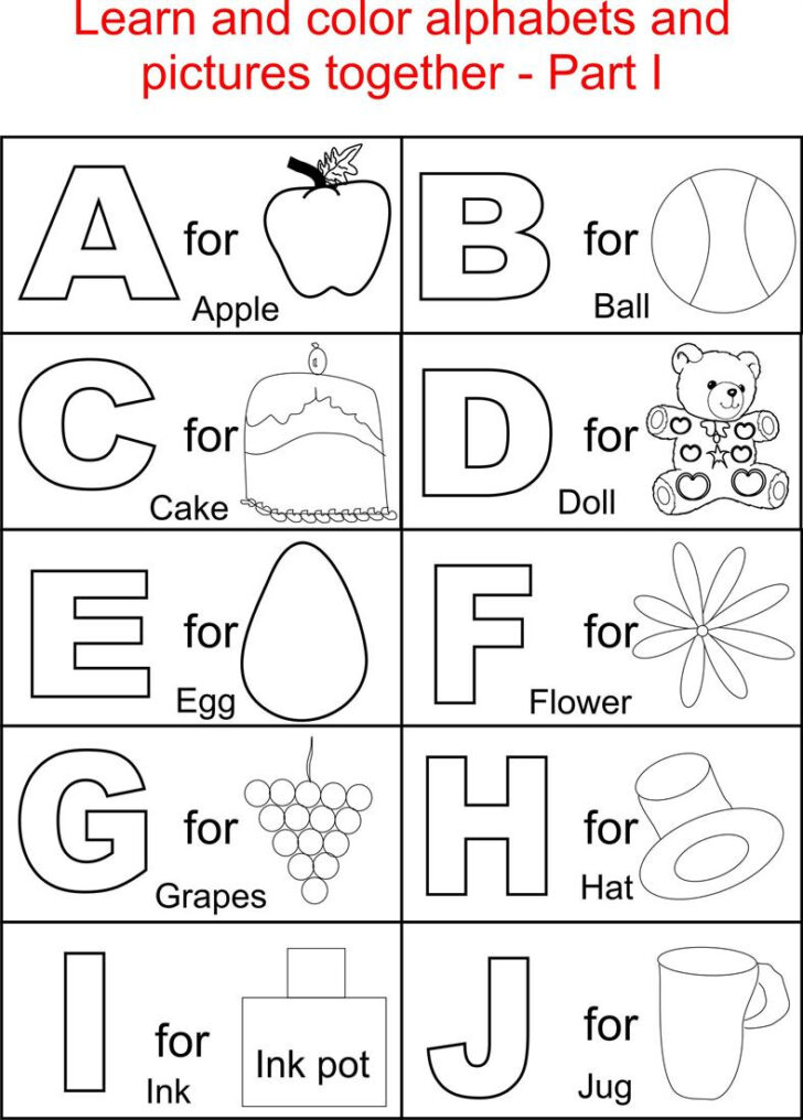 Printable Alphabet to Color