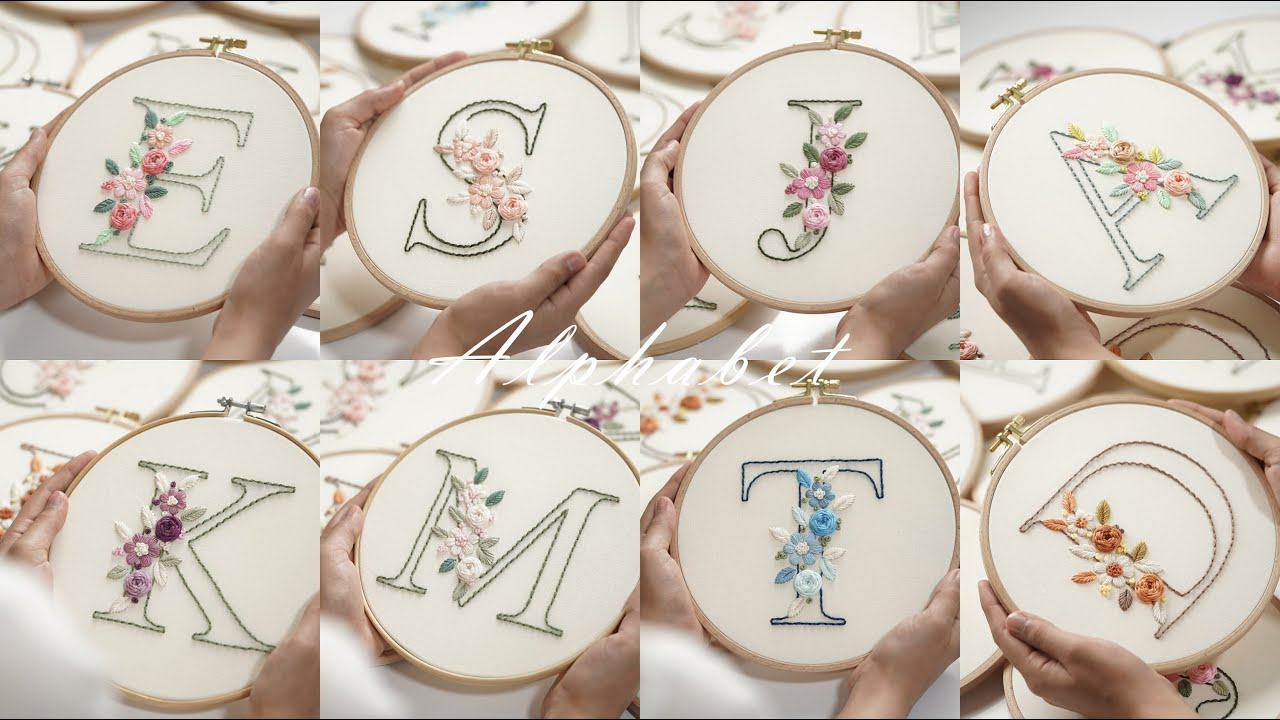 Alphabet-Pdf Patterns (26 Letters)/Embroidery Tutorial For Beginners inside Free Printable Alphabet Letters For Embroidery