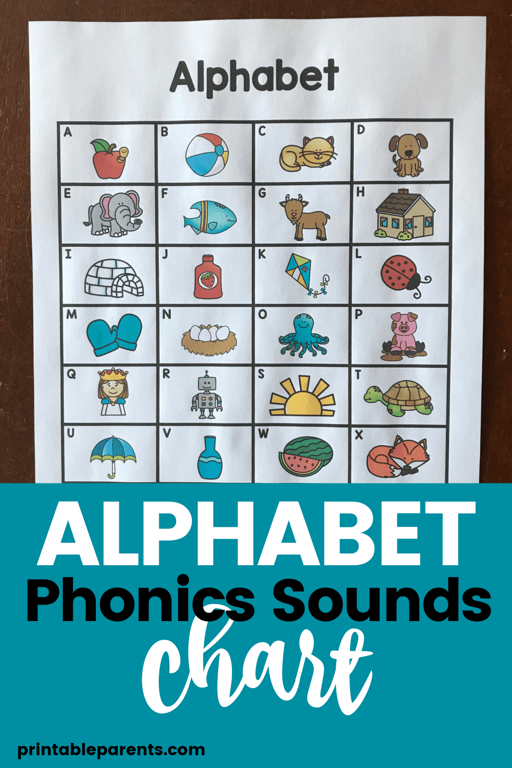 Alphabet Phonics Sounds Chart - Printable Parents regarding A to Z Alphabet Phonics Sounds Chart Printable