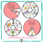 Alphabet Pin Wheels   The Teacher Hero Inside Free Printable Alphabet Wheels