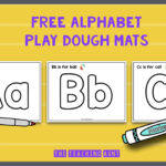 Alphabet Playdough Mats   The Teaching Aunt Inside Alphabet Mats Printable Free