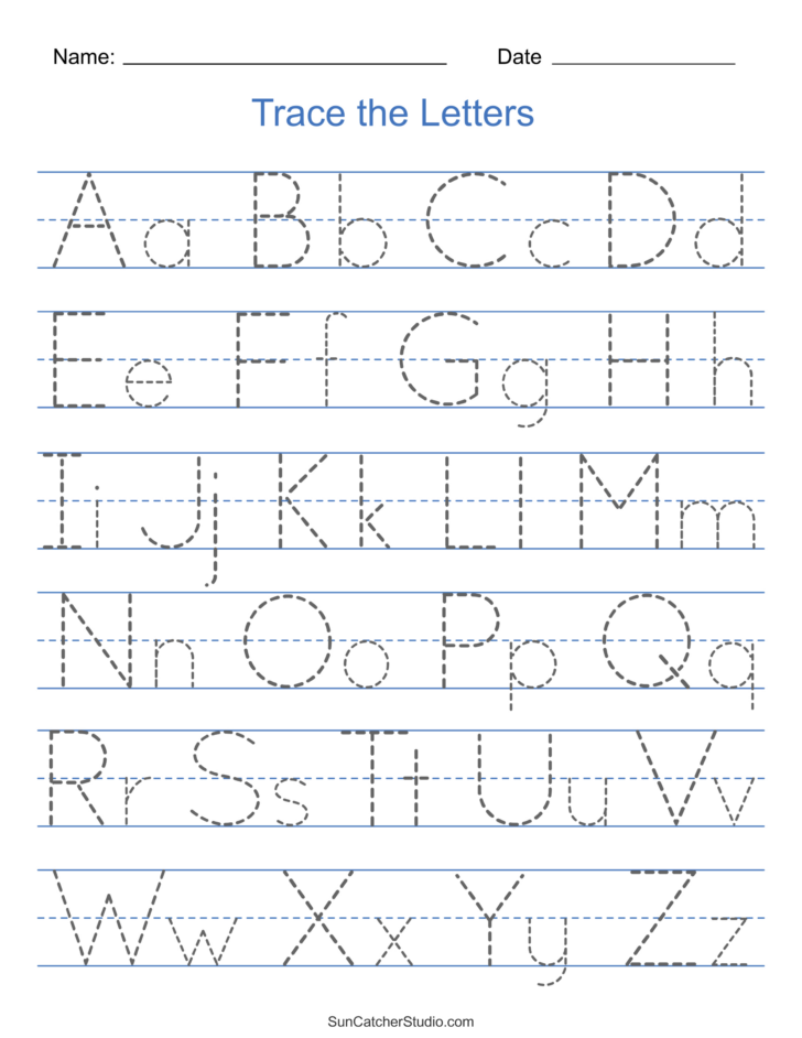 Alphabet Practice Worksheets Printable