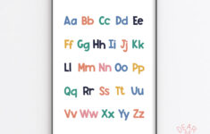 Alphabet Printable, Abc Poster, Alphabet Wall Art, Abc Wall Art within Printable Alphabet Wall Chart