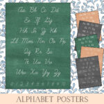 Alphabet Printable: D'Nealian Cursive & Manuscript   Etsy With D'Nealian Alphabet Printable