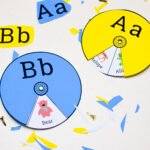 Alphabet Spinners. Abc Printable Craft For Toddlers. Preschool Abc With Regard To Alphabet Spinners Free Printable