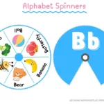 Alphabet Spinners Free Printable Regarding Alphabet Spinners Free Printable