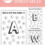 Alphabet Spot And Dot: Free Do A Dot Printables   Lemon And Kiwi Inside Free Alphabet Dot Printable