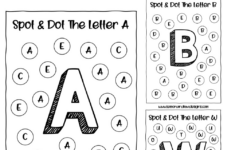 Alphabet Spot And Dot: Free Do-A-Dot Printables – Lemon And Kiwi with regard to Alphabet Dot Marker Printable