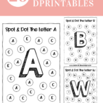 Alphabet Spot And Dot: Free Do A Dot Printables   Lemon And Kiwi With Regard To Free Alphabet Dot A Dot Printable