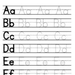 Alphabet Tracing Worksheets   Free Printables   Teach Prints Pertaining To Printable Letters Of The Alphabet For Tracing