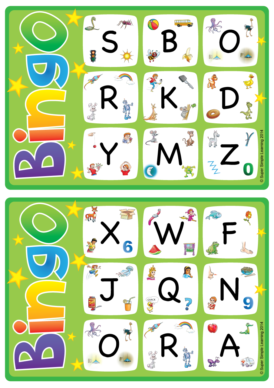 Alphabet/Vocabulary Bingo Game - Uppercase Letters A-Z - Super Simple with regard to Alphabet Bingo Cards Printable