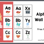 Alphabet Wall Cards   The Teaching Aunt Pertaining To Alphabet Printable For Wall Free