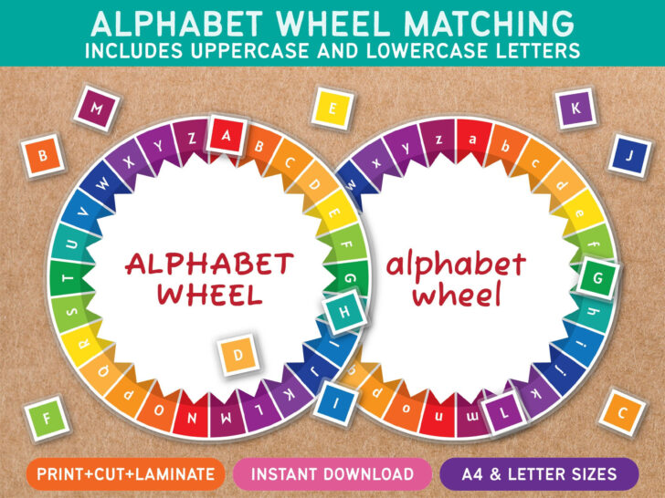 Alphabet Wheel Free Printable