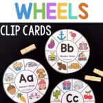 Alphabet Wheels Clip Cards   Alphabet Learning For Kids   Fun With Regarding Free Printable Alphabet Wheels