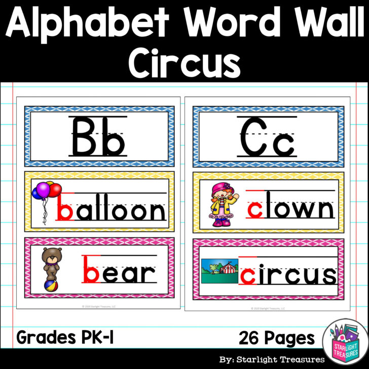 Free Printable Word Wall Alphabet Letters
