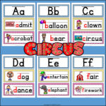 Alphabet Word Wall   Circus   A Z Word Wall   Freebie   Classful Within Printable Alphabet Letters With Pictures For Word Wall