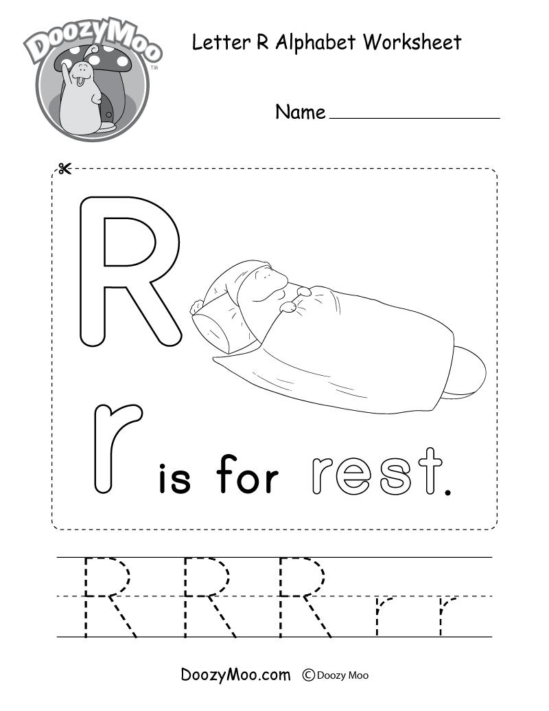 Alphabet Worksheets (Free Printables) - Doozy Moo for Kindergarten Worksheets Free Printable Alphabets