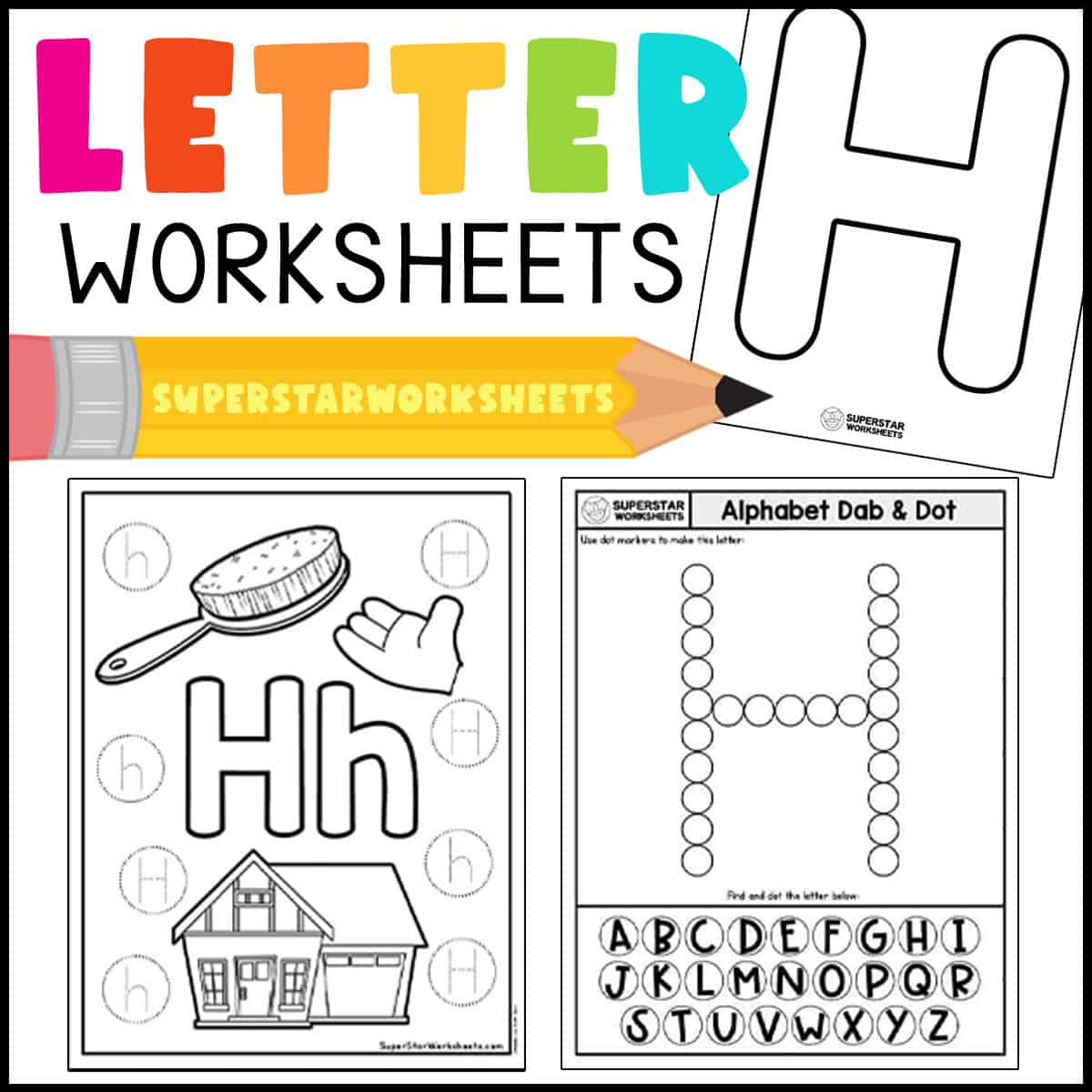 Alphabet Worksheets - Superstar Worksheets intended for Preschool Free Printable Worksheets Alphabet