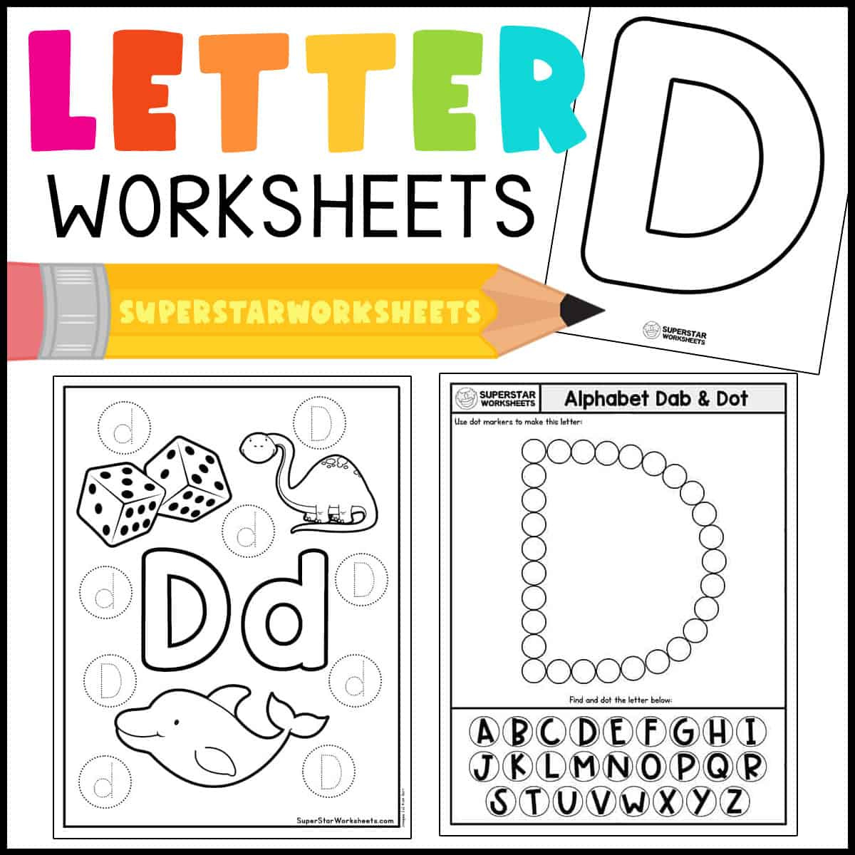 Alphabet Worksheets - Superstar Worksheets regarding Preschool Printable Alphabet Worksheets