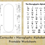 Ancient Egyptian Hieroglyphic Alphabet Cartouche Printable Inside Printable Egyptian Hieroglyphics Alphabet