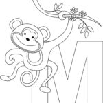 Animal Alphabet Coloring Book Illustration With Outlined Graphics Throughout Animal Alphabet Coloring Pages Printable