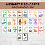 Animal Alphabet Flashcards, Printable Letter Flash Cards Regarding Animal Alphabet Flash Cards Printable