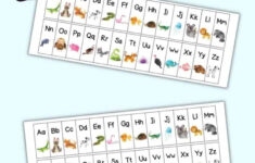 Animal Alphabet Strip Free Printable – The Artisan Life within Alphabet Strip For Desk Printable Free