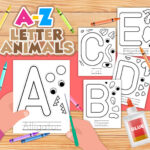 Animal Letter Crafts Throughout Alphabet Animals Printable Craft