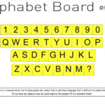 Aphasia Communication Boards Pertaining To Free Printable Alphabet Communication Board