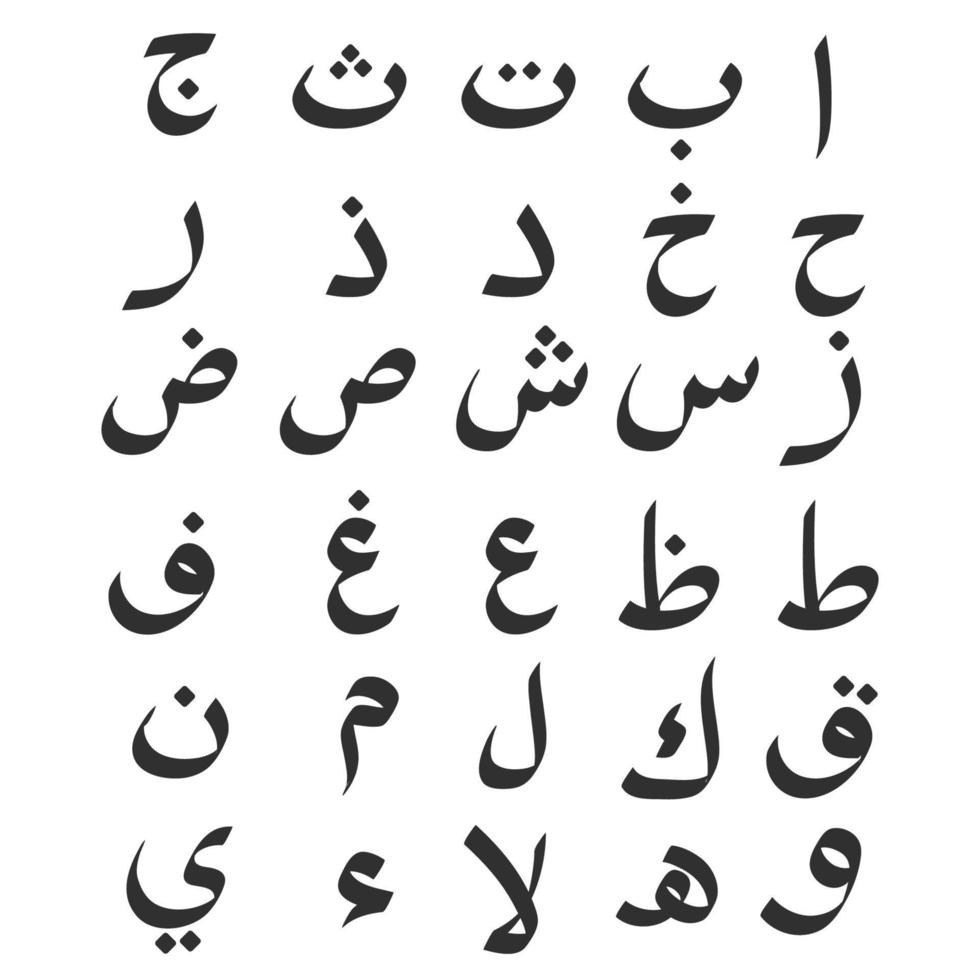 Arabic Alphabet Vector Art, Icons, And Graphics For Free Download with Arabic Alphabet Free Printable