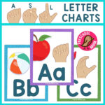 Asl Alphabet Charts   Preschool Mom For Asl Alphabet Printable Flashcards