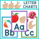 Asl Alphabet Charts   Preschool Mom Regarding Sign Language Alphabet Flash Cards Printable