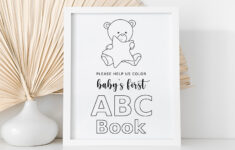 Baby'S First Abc Book – Blank Version – Draw Your Own for My First Alphabet Book Printable