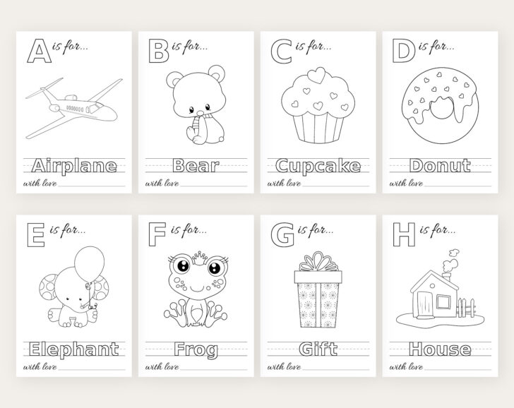 Printable Alphabet Coloring Book
