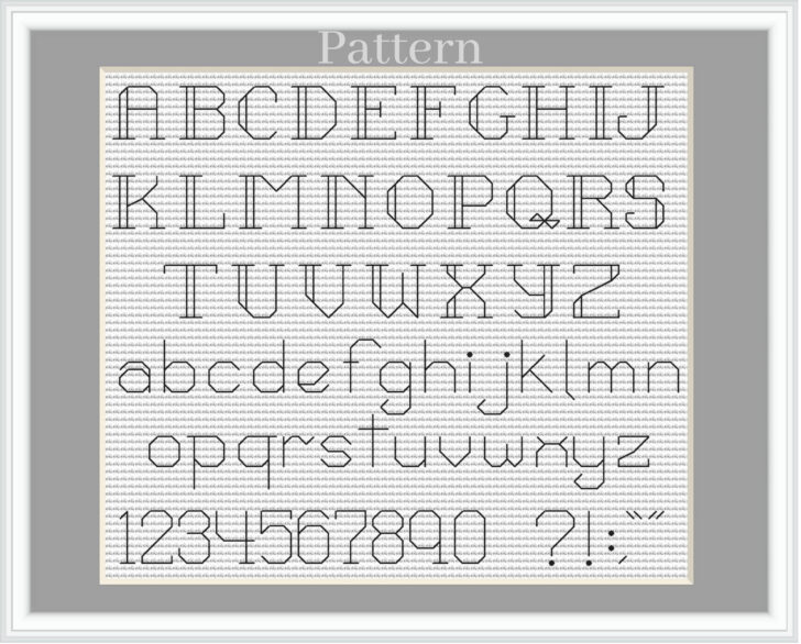 Cross Stitch Alphabet Printable