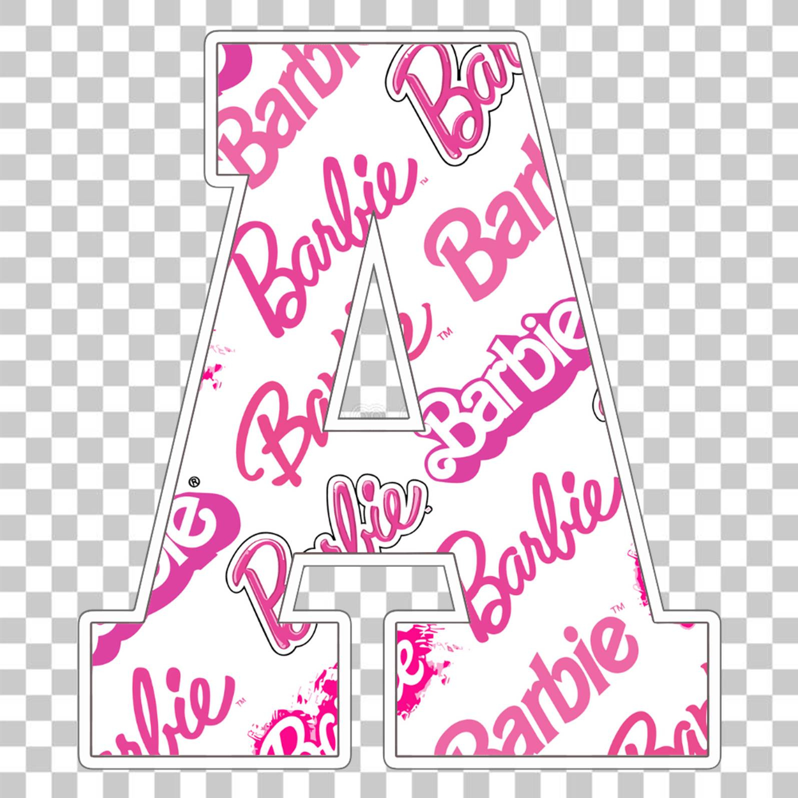 Barbie Alphabet Letters Png - Mr Alphabets with regard to Printable Barbie Alphabet Letters