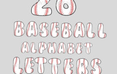 Baseball Letters, Font English Alphabet, Instant Download, Png regarding Printable Baseball Alphabet Letters