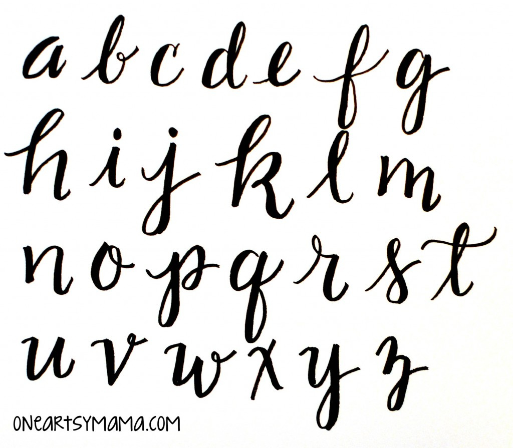 Basic Hand Lettering: Alphabet Practice - Amy Latta Creations for Printable Templates Free Printable Alphabet Hand Lettering Fonts