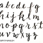 Basic Hand Lettering: Alphabet Practice   Amy Latta Creations With Regard To Free Printable Hand Lettering Alphabet