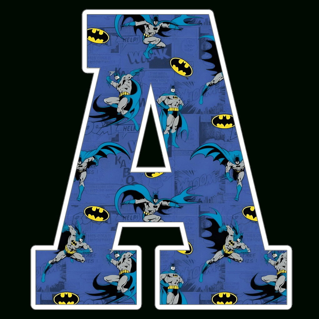 Batman Alphabet Letters Png intended for Printable Batman Alphabet Letters