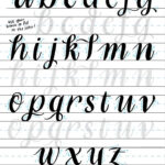 Beginner'S Calligraphy Template For Printable Calligraphy Alphabet Template