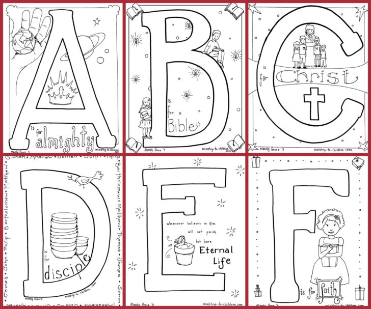 Bible Alphabet A to Z Printable