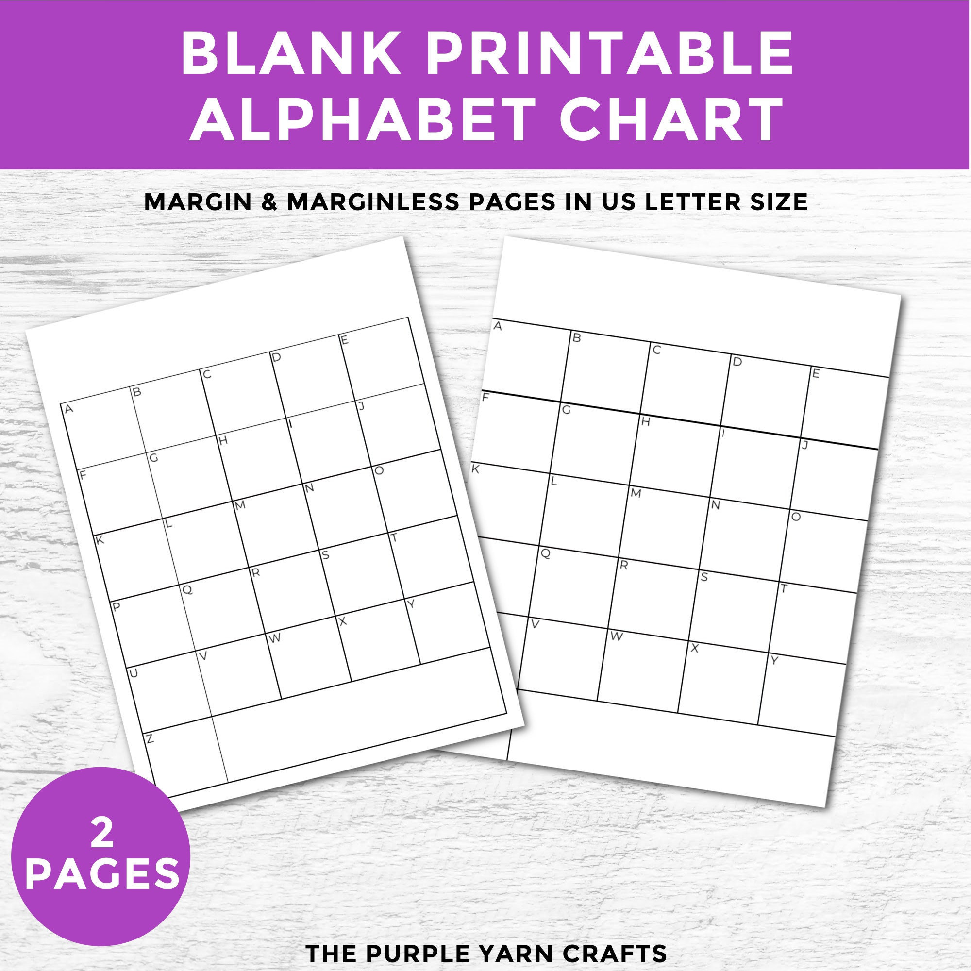 Blank Alphabet Chart Printable, Alphabet Graph, Blank Abc Chart inside Printable Blank Alphabet Chart